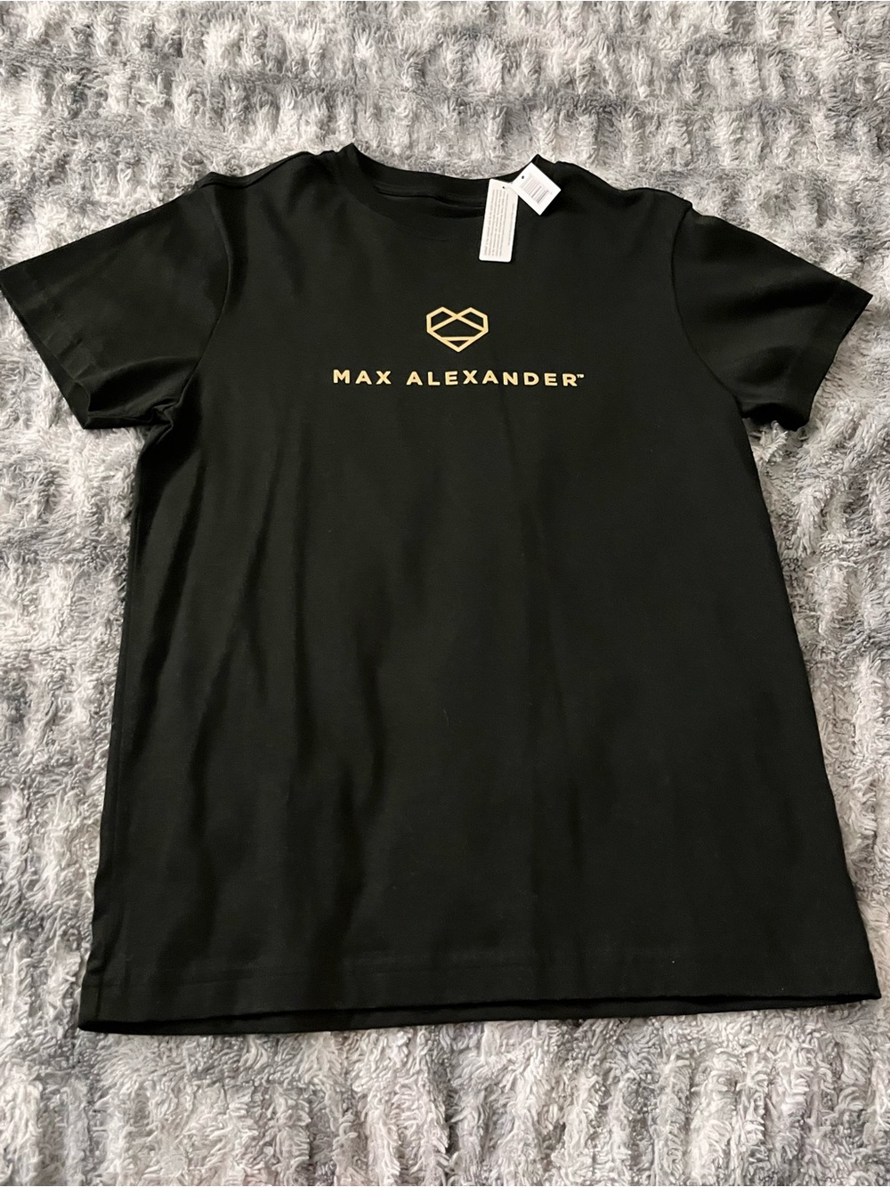 Women's Black Short Sleeve Logo Tee